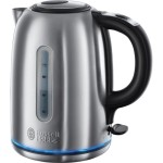 Russell Hobbs 20460 Ketel Listrik Cordless - Rebus Cepat dan Perlindungan Terhadap Rebusan Kering, 1,7 Liter, 3000 W, Abu-abu